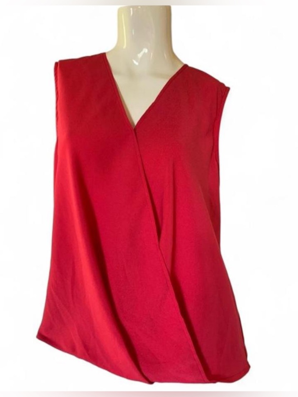 Rachel Zoe Sleeveless V-Neck Draped Blouse
